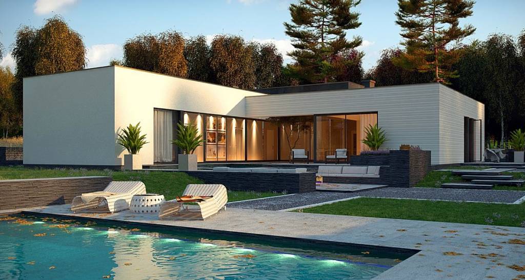 Casa Prefabricada con Garaje Integrado y Terraza