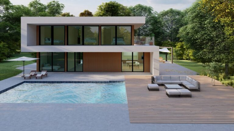 Vivienda Prefabricada de Estilo Moderno con Techo Plano
